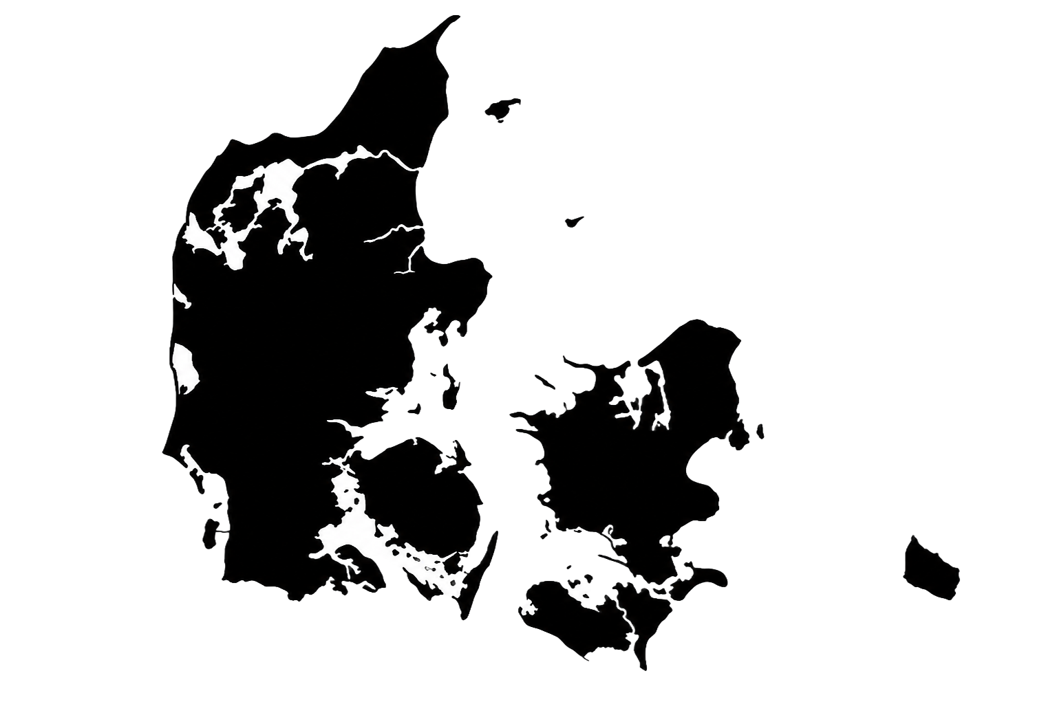 Danmarkskort — vi monterer i hele landet
